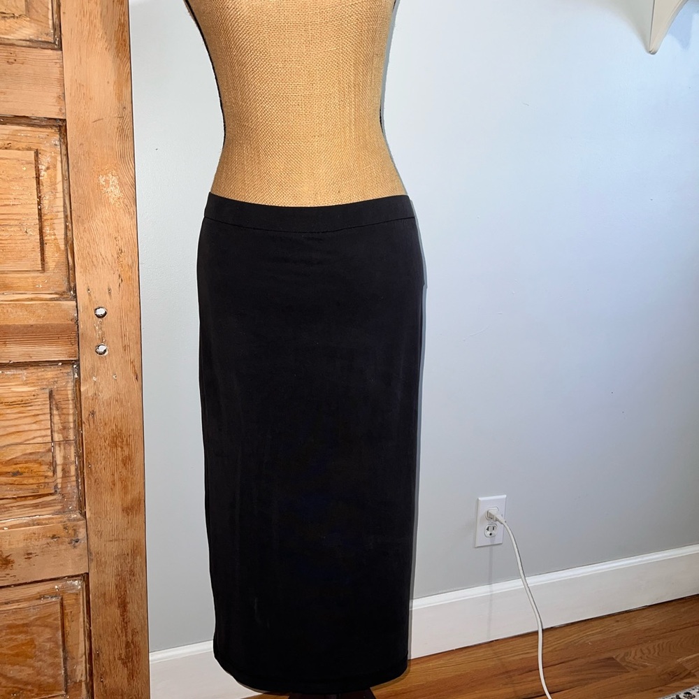 BB Dakota Classic Black Pencil Skirt